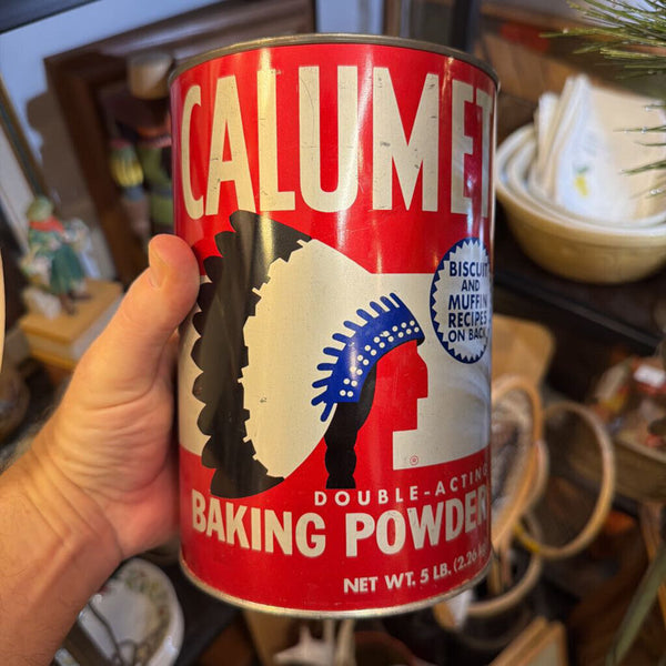 Vintage Calumet Baking Soda 5 lb. Can w/ Lid