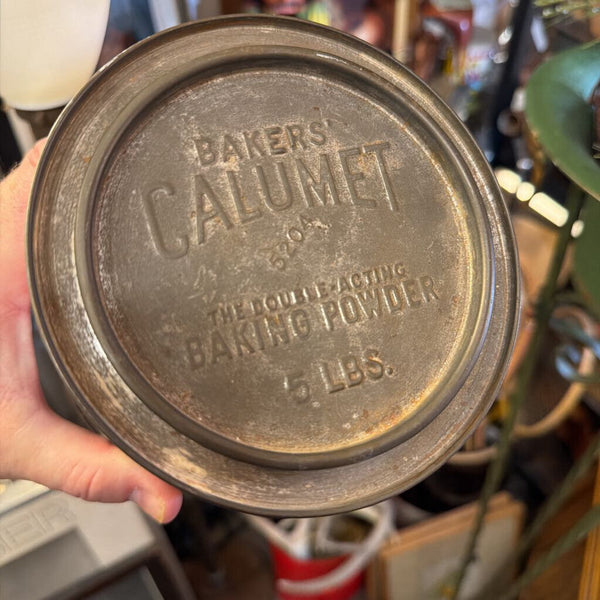 Vintage Calumet Baking Soda 5 lb. Can w/ Lid