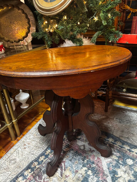 Antique Wood Parlor Table (in store PU)
