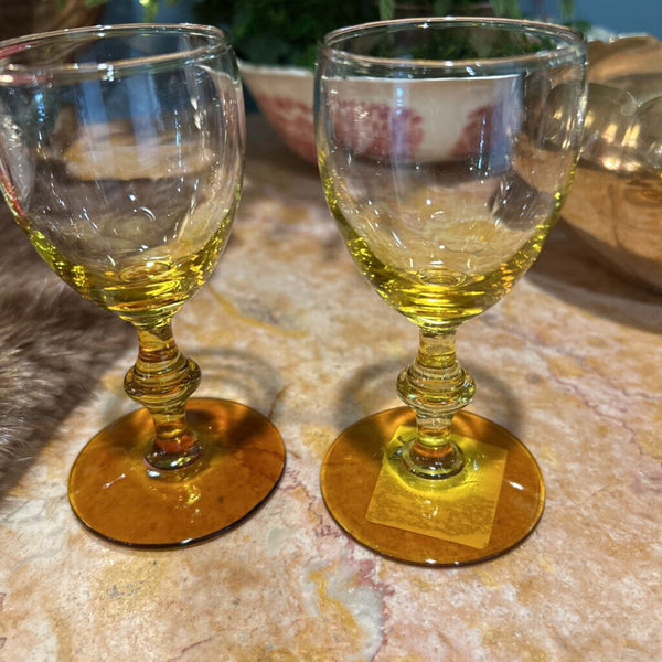 AMBER GLASSES SET OF 2
