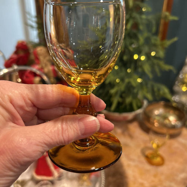 AMBER GLASSES SET OF 2