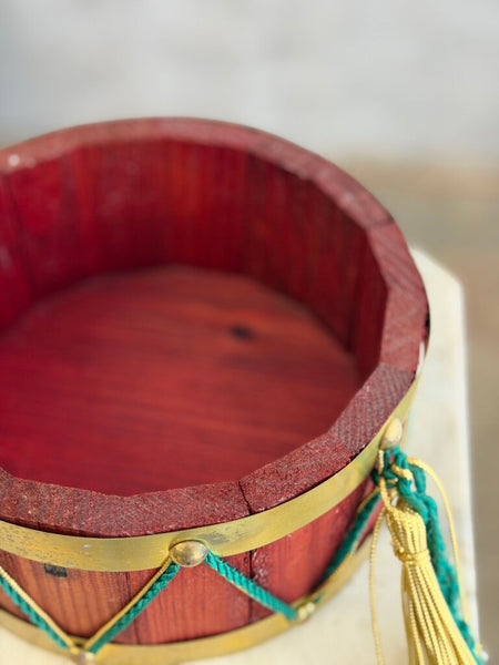 Red Wooden Drum