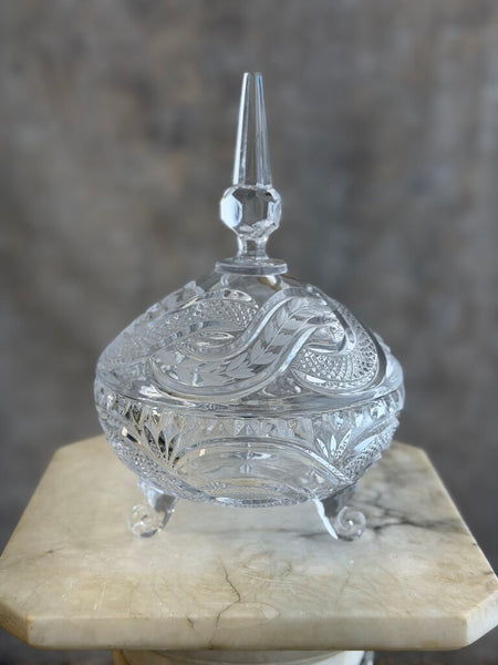 Crystal Lidded Dish
