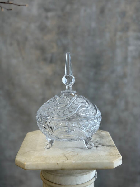 Crystal Lidded Dish