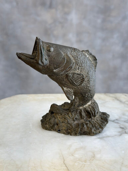 1713 Heavy Bronze Fish Sculpture