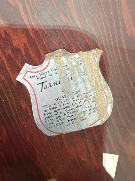 1930's National Silver Co. "Tarnishtight" Flatware Storage Box