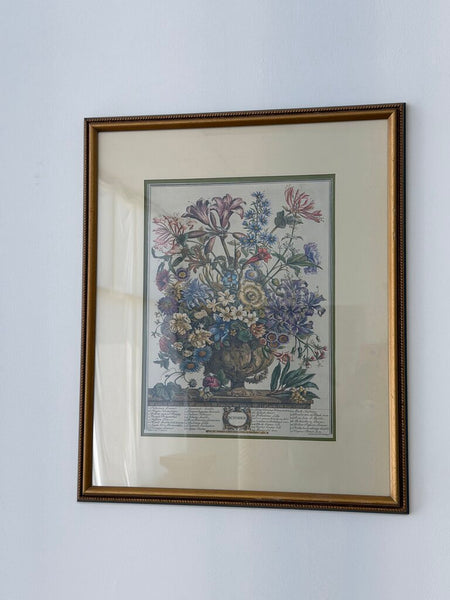 October Floral Framed Print
