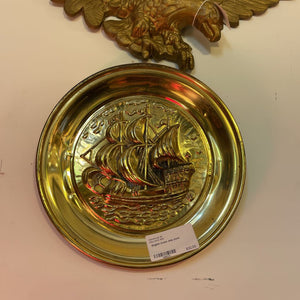 English brass ship plate