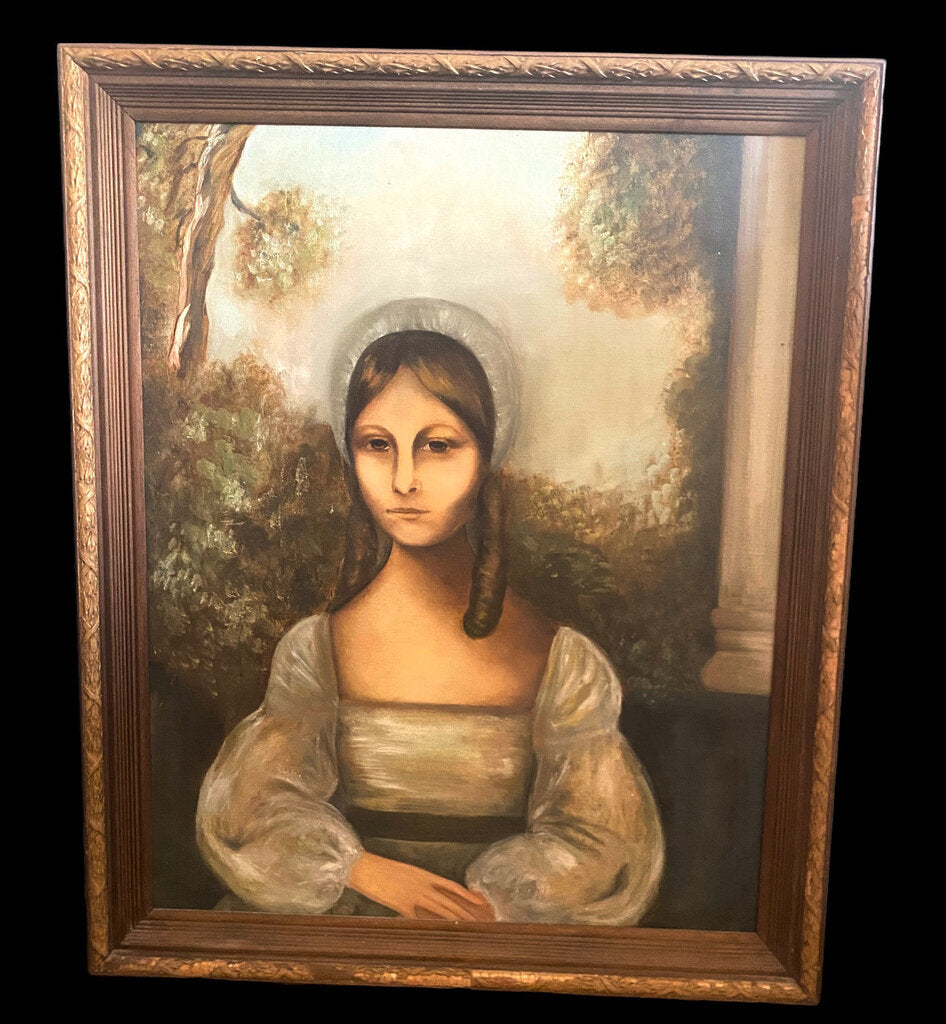 1930's Oil Lady Portrait 28" x 34"