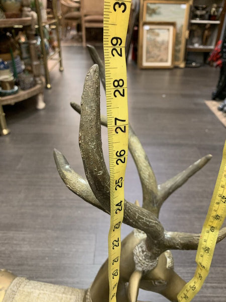 Rare Extra large Vintage Sarreid Brass Deer IN STORE PICK UP ONLY