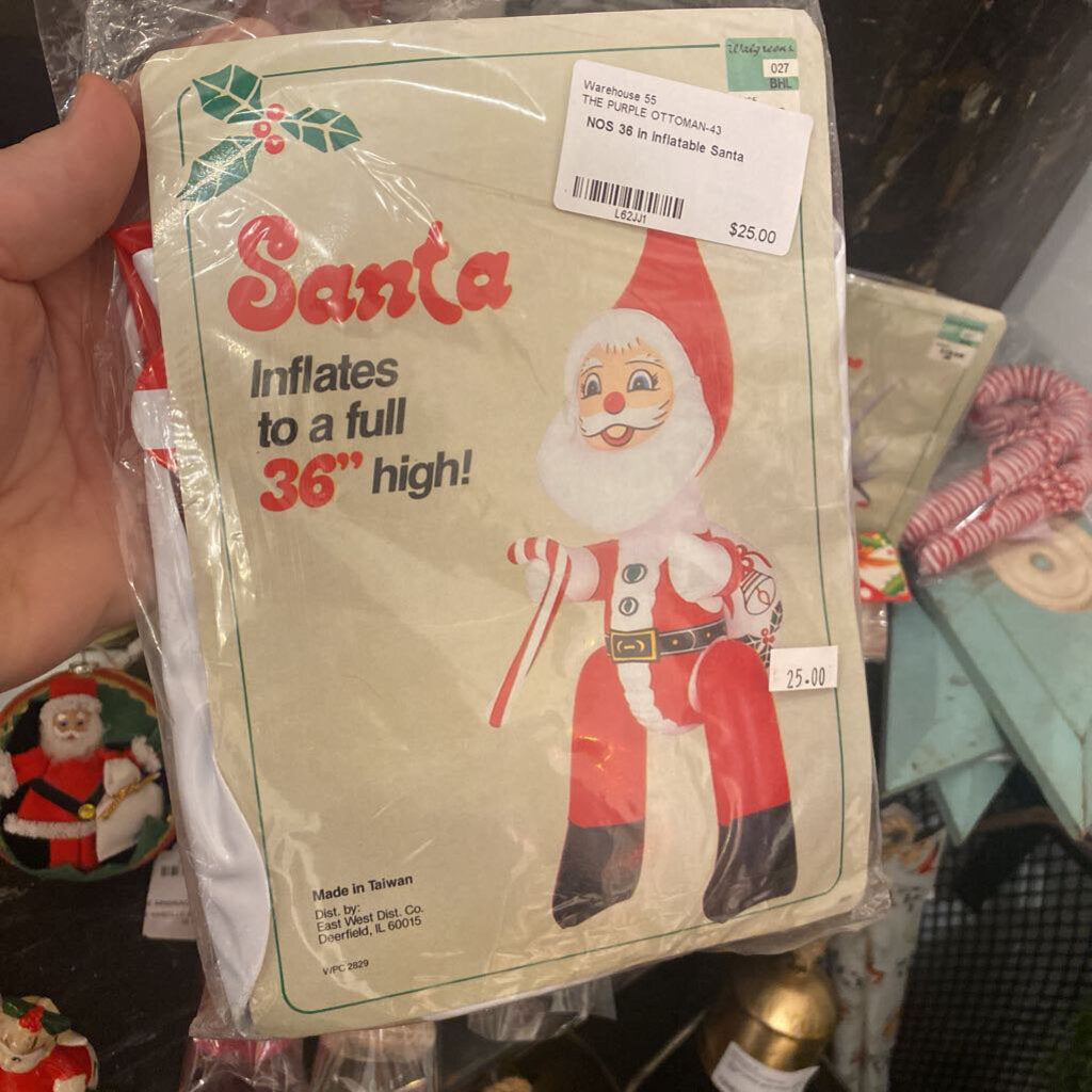 NOS 36 in inflatable Santa