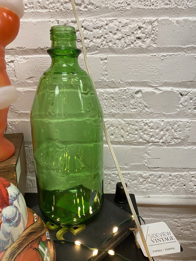 Green Soda Bottle H0227