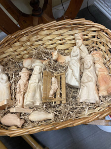 Vintage Clay Nativity