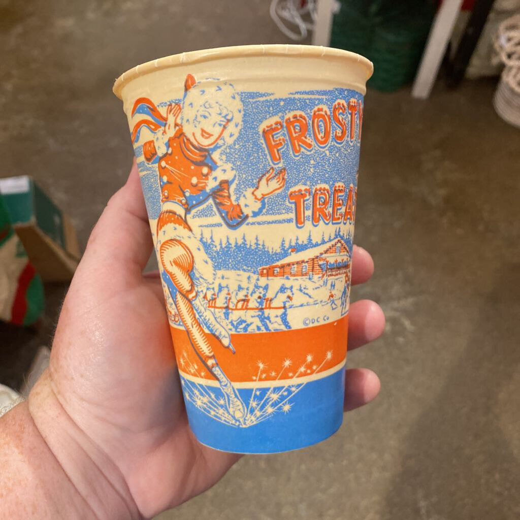 Vintage wax frosted treat cup