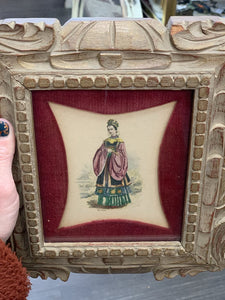 Vintage Asian framed art