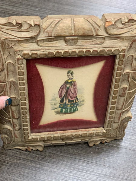 Vintage Asian framed art