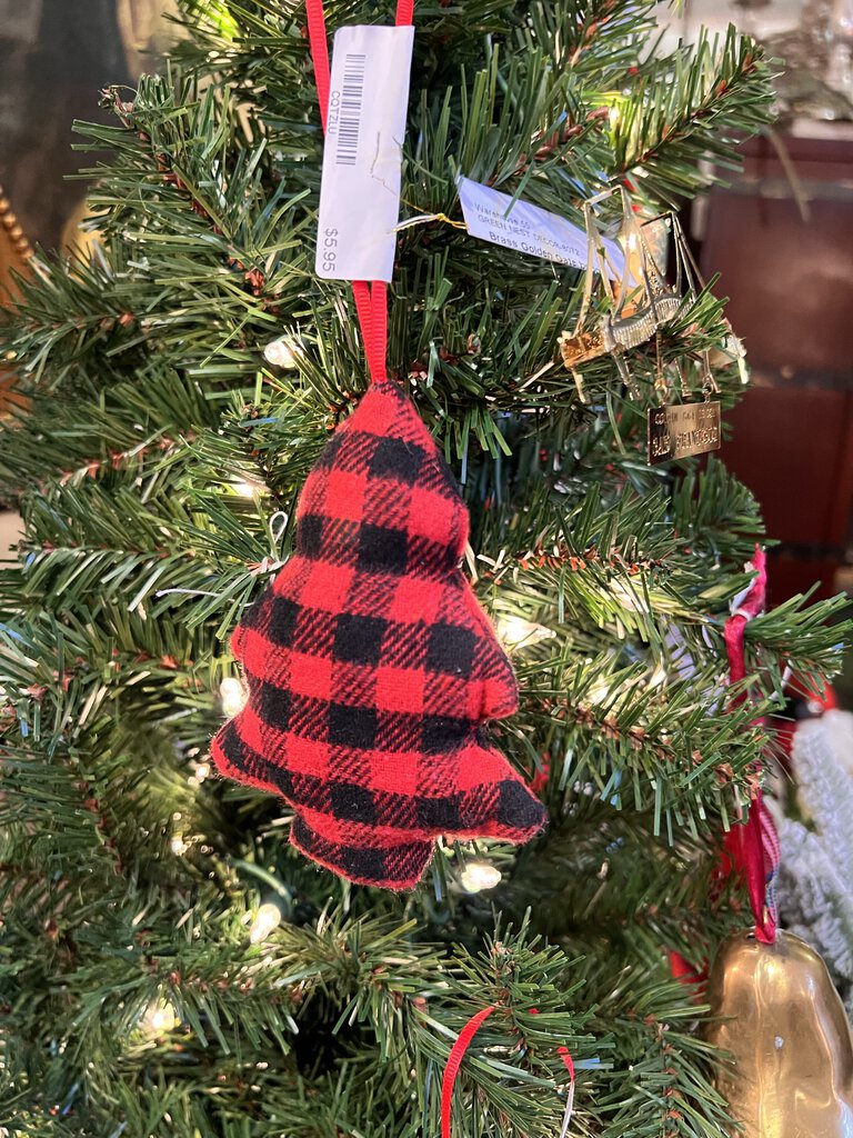 Red Buffalo check Tree ornament
