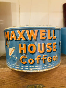 Maxwell House coffee tin