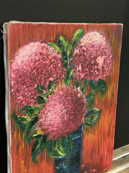 Impasto 13.5x17.5 inch floral painting