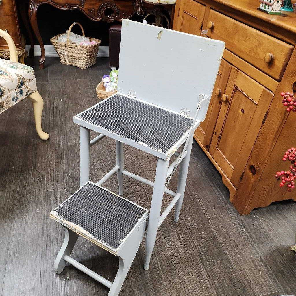 Folding top step stool