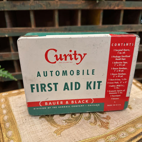 Vintage Curity First Aid Kit