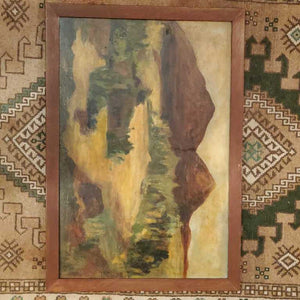 Antique Landscape Mountains 33"x22"