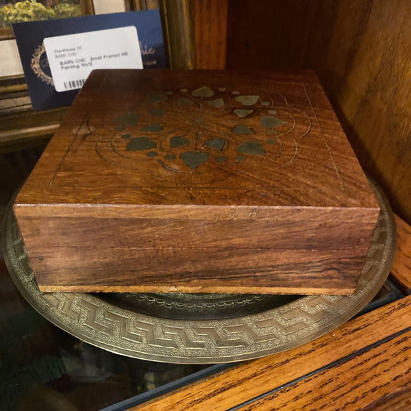 Brass Inlay wood box
