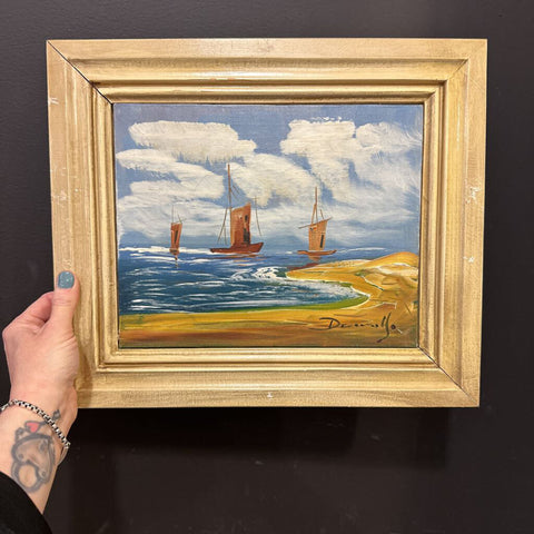 12x14 in. Framed artist signed Seascape FIRM