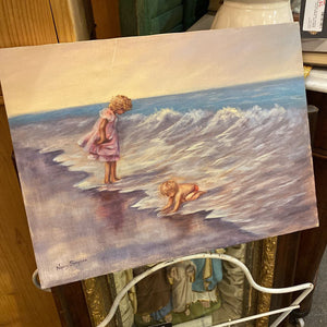 Children Beach Painting on Canvas 12x16