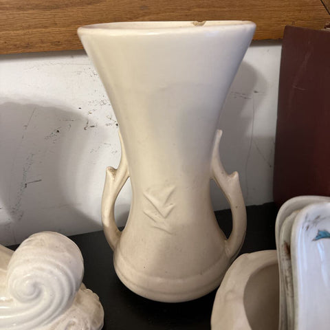 White McCoy vase as is