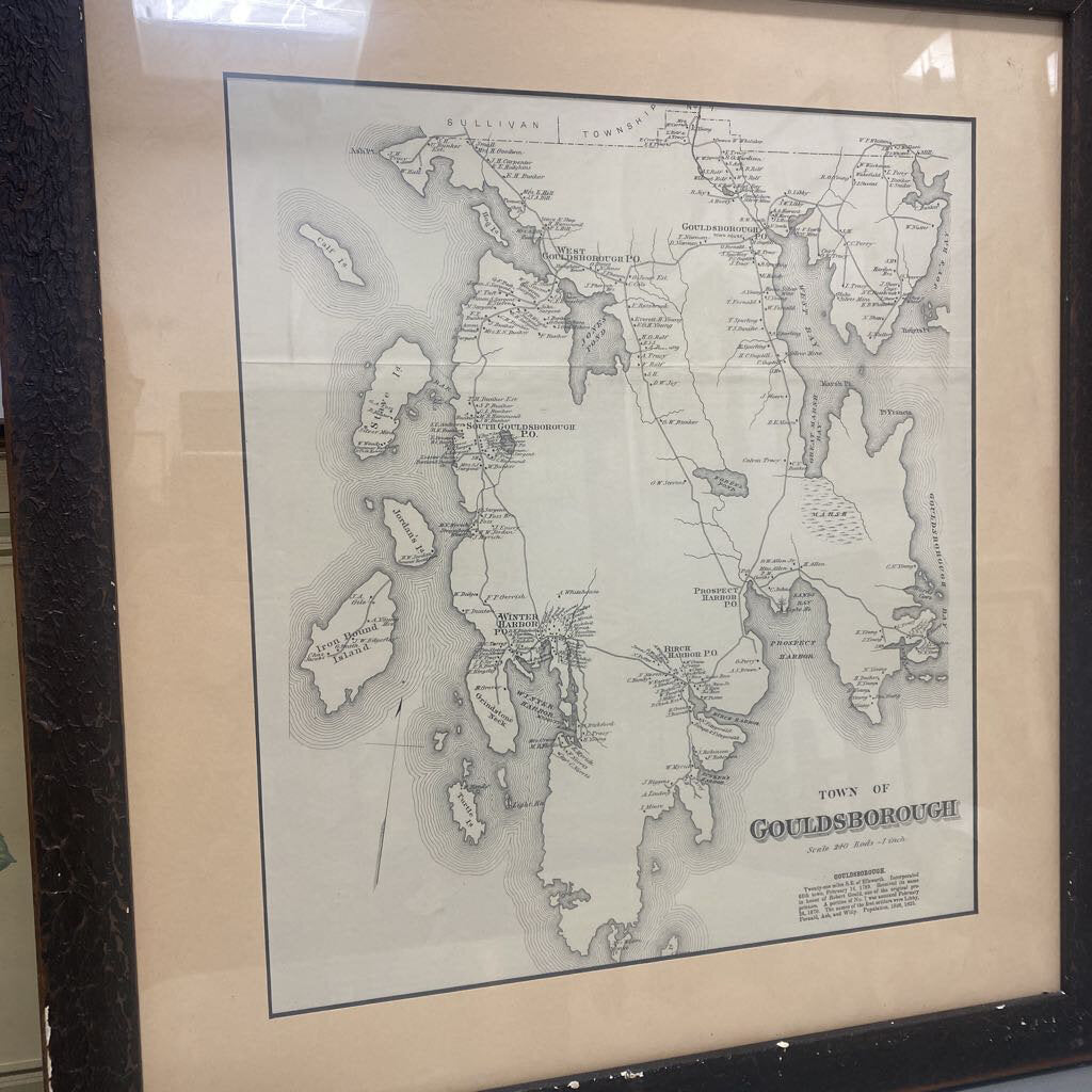 1890s Map of Gouldsborough Mane