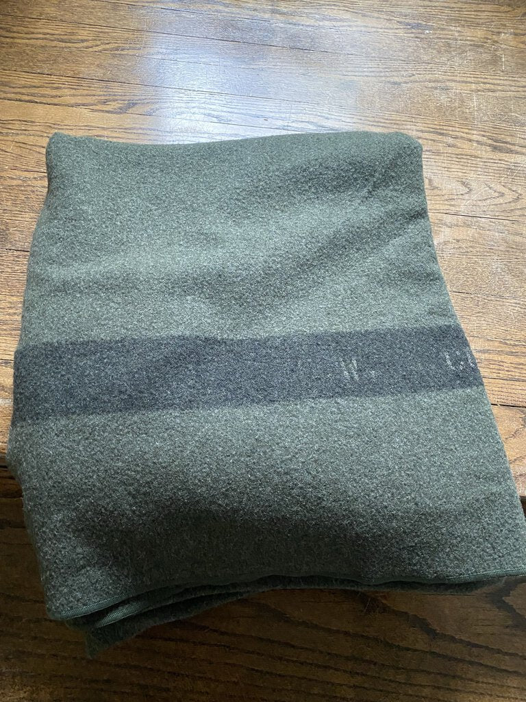 Vintage Wool Marine Cor Blanket W1046