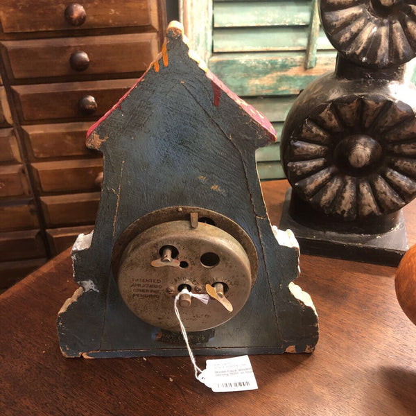 Mantel Clock Windmill piece missing 1920s as found