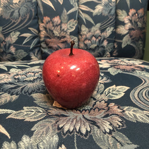 Vintage Red Marble Stone Apple