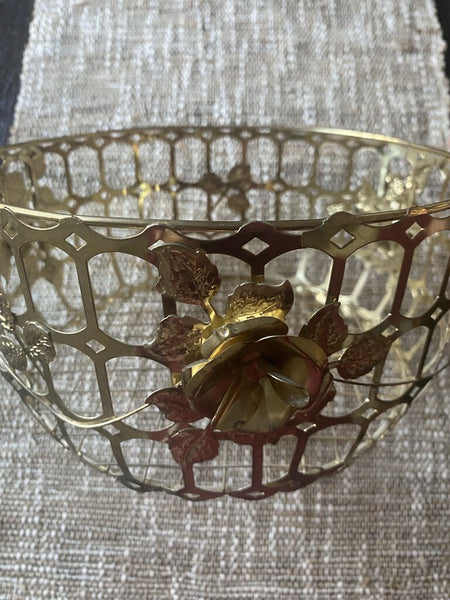 Vintage Gold Toiletries Basket