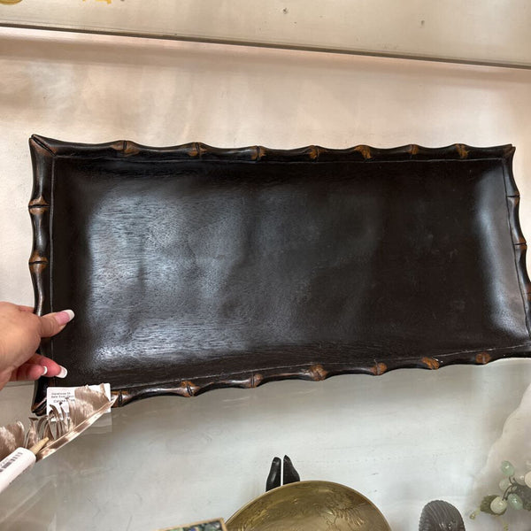 Carved Bamboo Tray