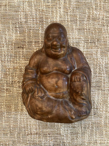 Vintage Brown Ceramic Buddha