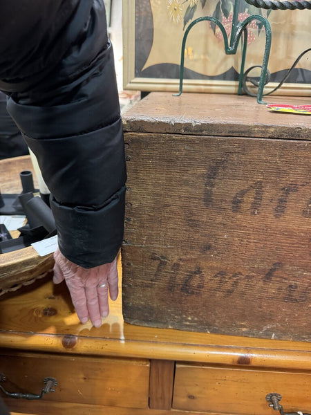 Large wooden vintage box