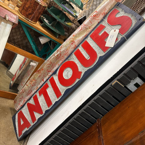 Vintage antiques sign (door county Gill rock