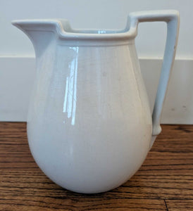 English Ironstone Pitcher 9"