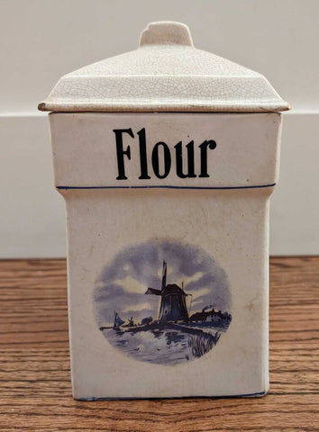 Antique German Flour Canister