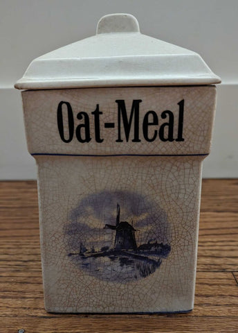 Antique German Oat-Meal Canister