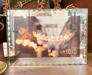 Xoxo Paris heart/photo plaque as found 4.5x6.5