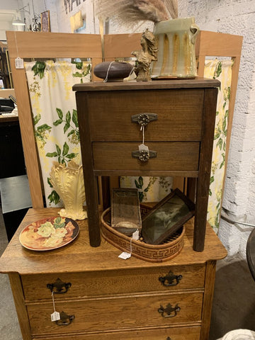 Vintage Side Cabinet- 1 drawer- top opens for more storage- 12.25" w x 17.5" l x 24" t- Pick up in Store