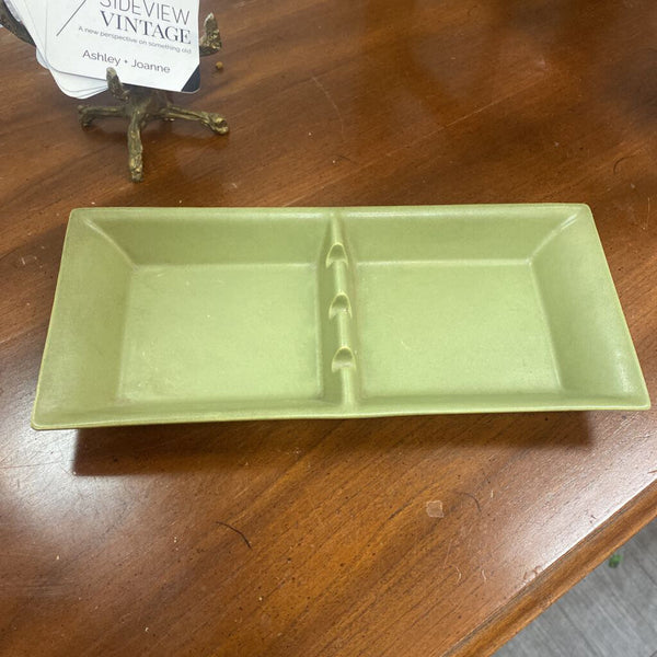 Green Porcelain Ashtray 9" x 4" W1249