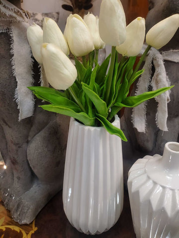 White Tulip Bunch of 12