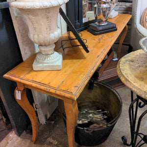 Beautifully Aged Vintage Pine Console Table 60x18x27 H. IN STORE PICKUP ONLY