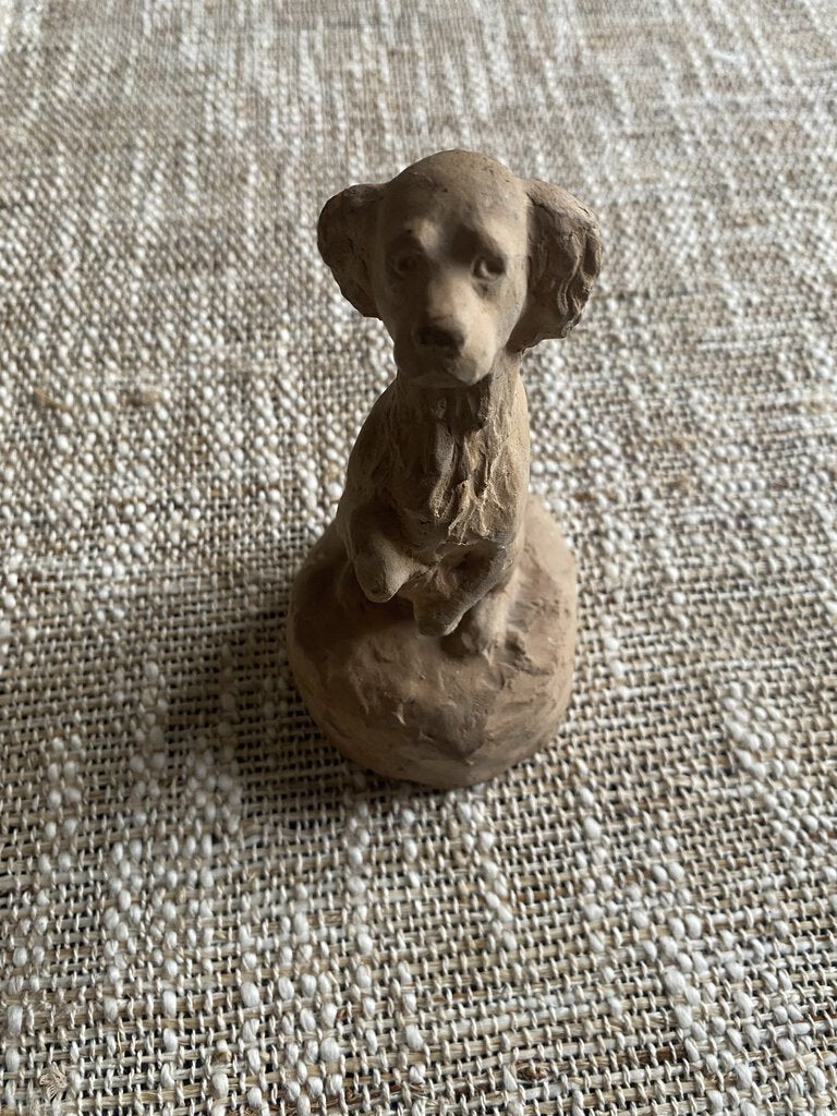 Vintage Permaclay Dog Figurine