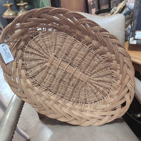 Large Woven wWicker Bread Basket 26x29. IN STORE PICK UP ONLY
