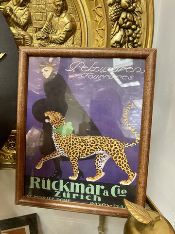 8x10 Zurich leopard frame